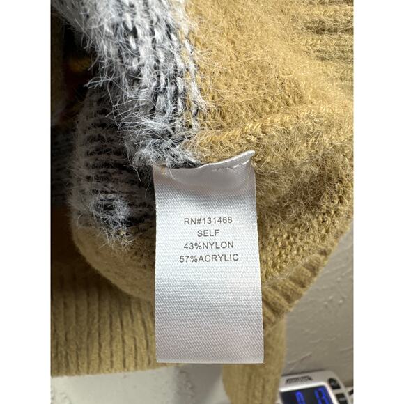 Fate Sweater Womens Relaxed Multicolor Round Neck Striped Long Sleeve Sz Medium - Picture 3 of 5